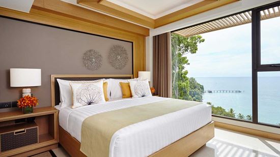 Master bedroom in Club Two Bedroom Suite Ocean View
